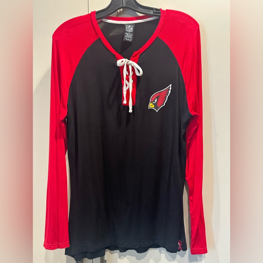 NFL Team Apparel - Arizona Cardinals Lace-Up Top